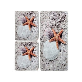 Mijölnir Juego de alfombrillas de baño Starfish Multicolor